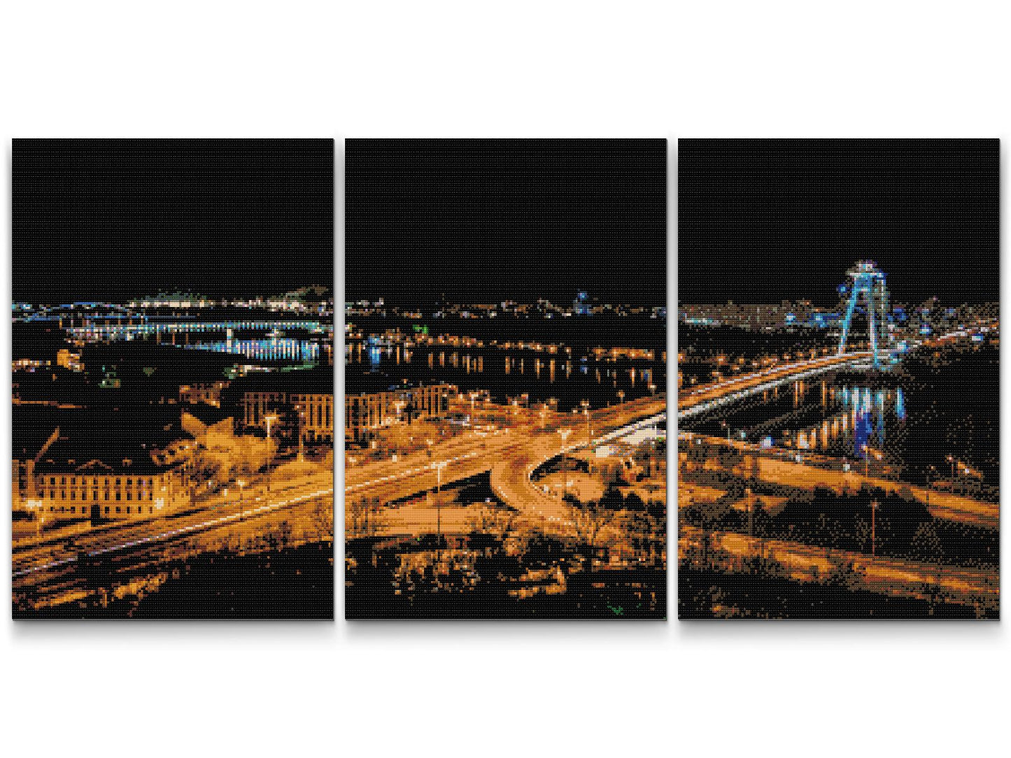 Diamond Painting - Nat i Bratislava (sæt af 3)