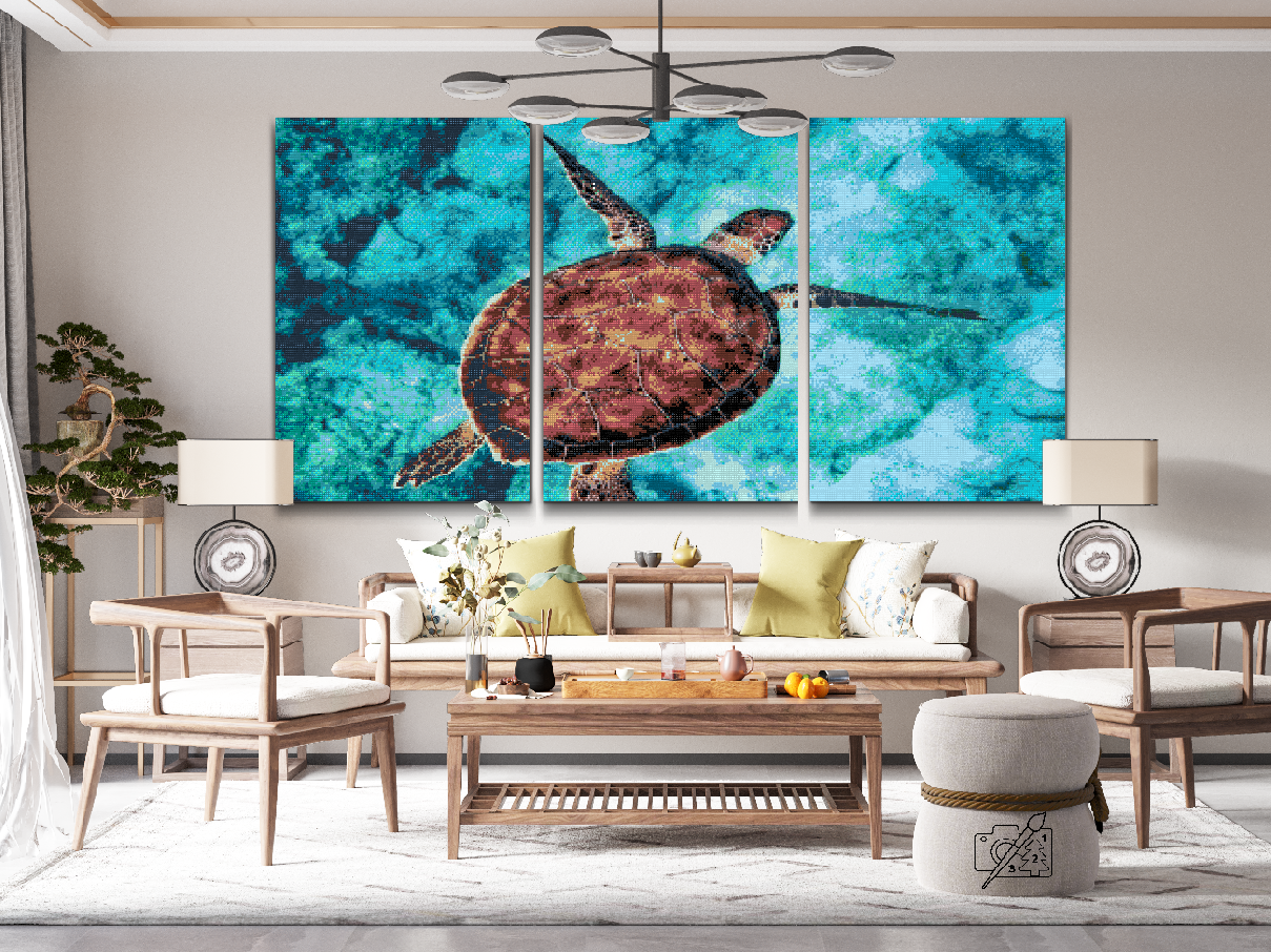 Diamond Painting - Sea Turtle (sæt af 3)