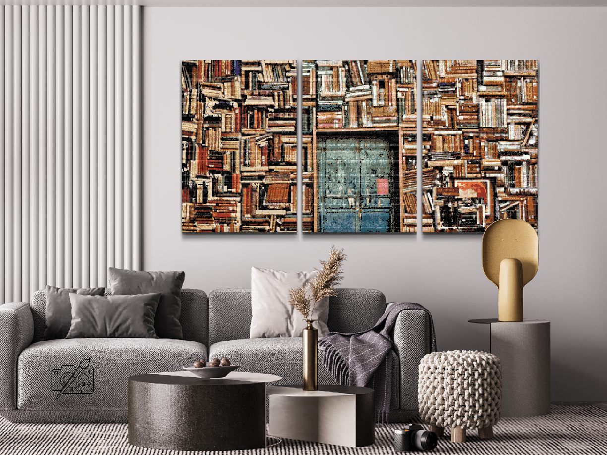 Diamond Painting - Bibliotek (sæt af 3)