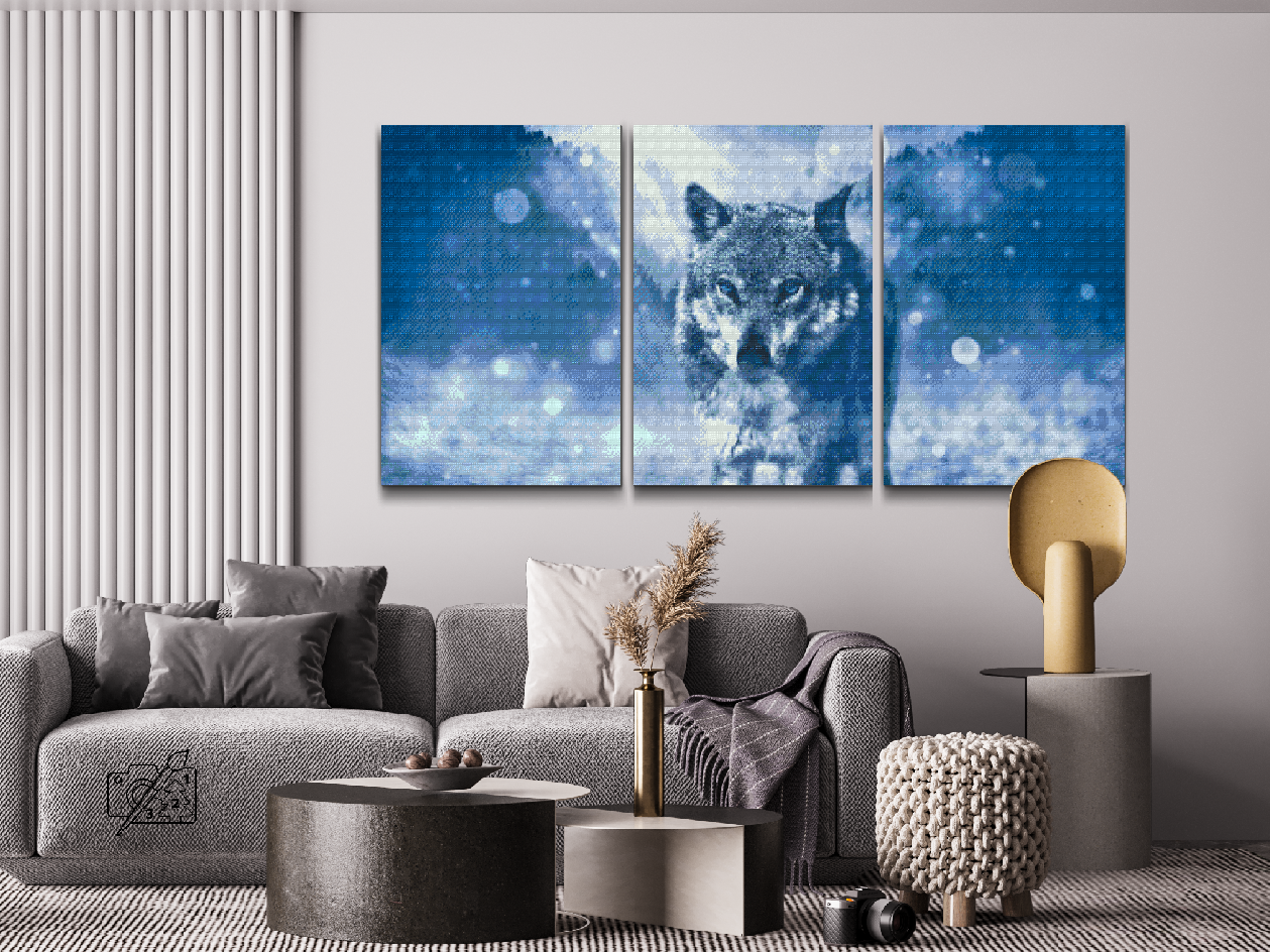 Diamond Painting - Winter Wolf (sæt af 3)