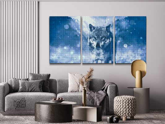 Diamond Painting - Winter Wolf (sæt af 3)