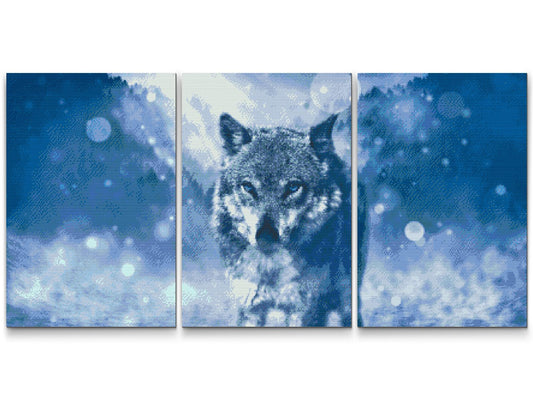 Diamond Painting - Winter Wolf (sæt af 3)