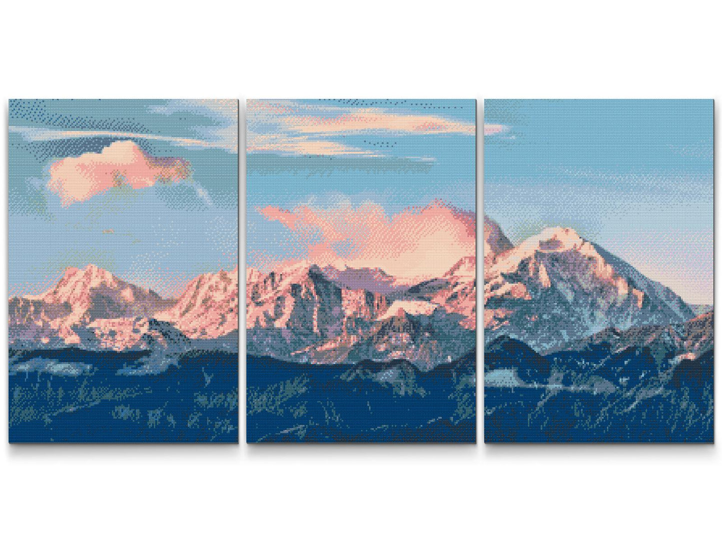 Diamond Painting - Alps in the Sunshine (sæt af 3)