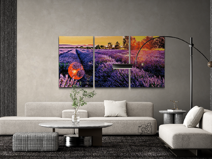 Diamond Painting - Lavendel Flowerbed (sæt af 3)