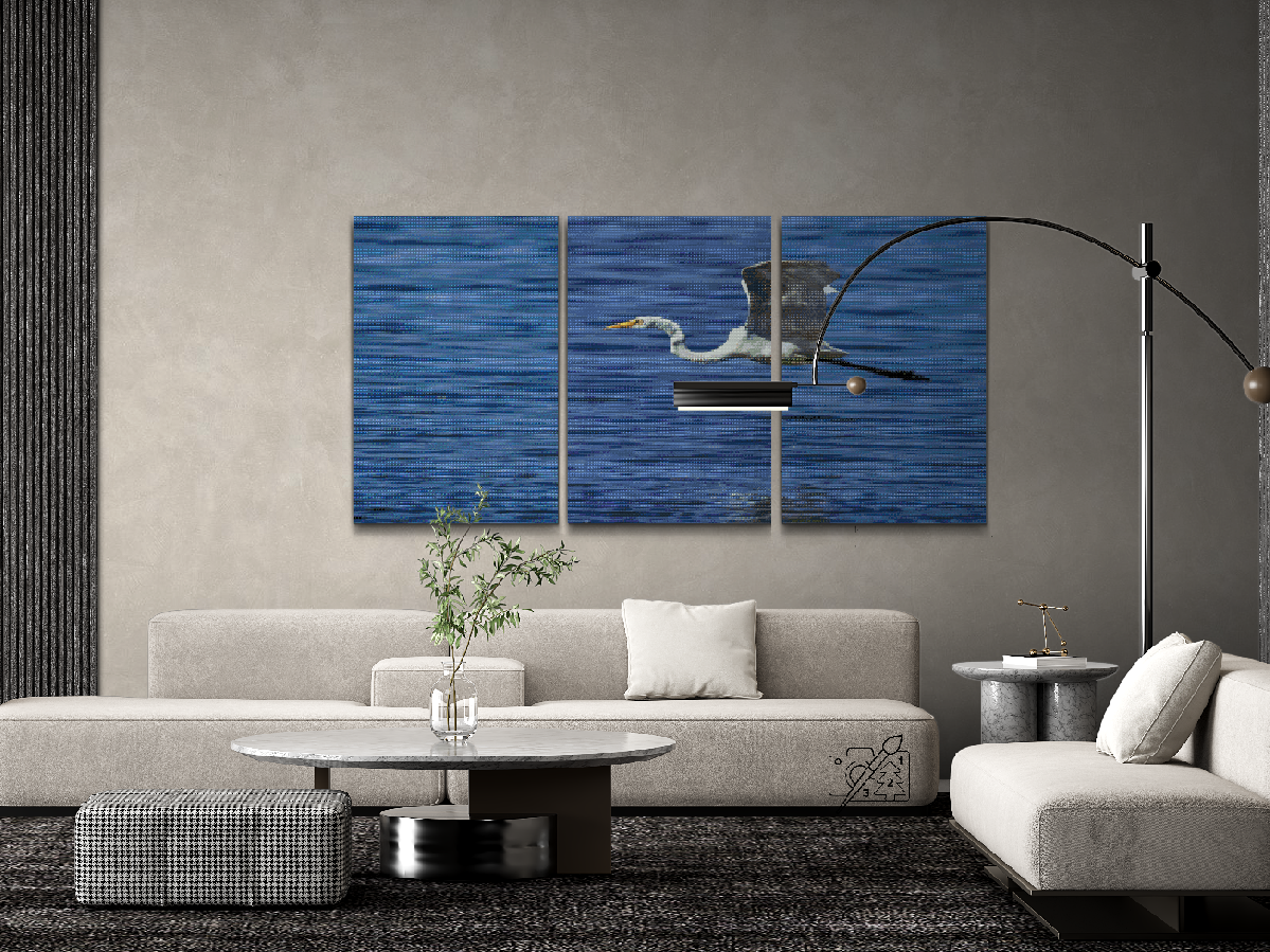 Diamond Painting - Hvid Hejre (sæt af 3)