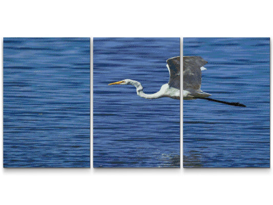 Diamond Painting - Hvid Hejre (sæt af 3)