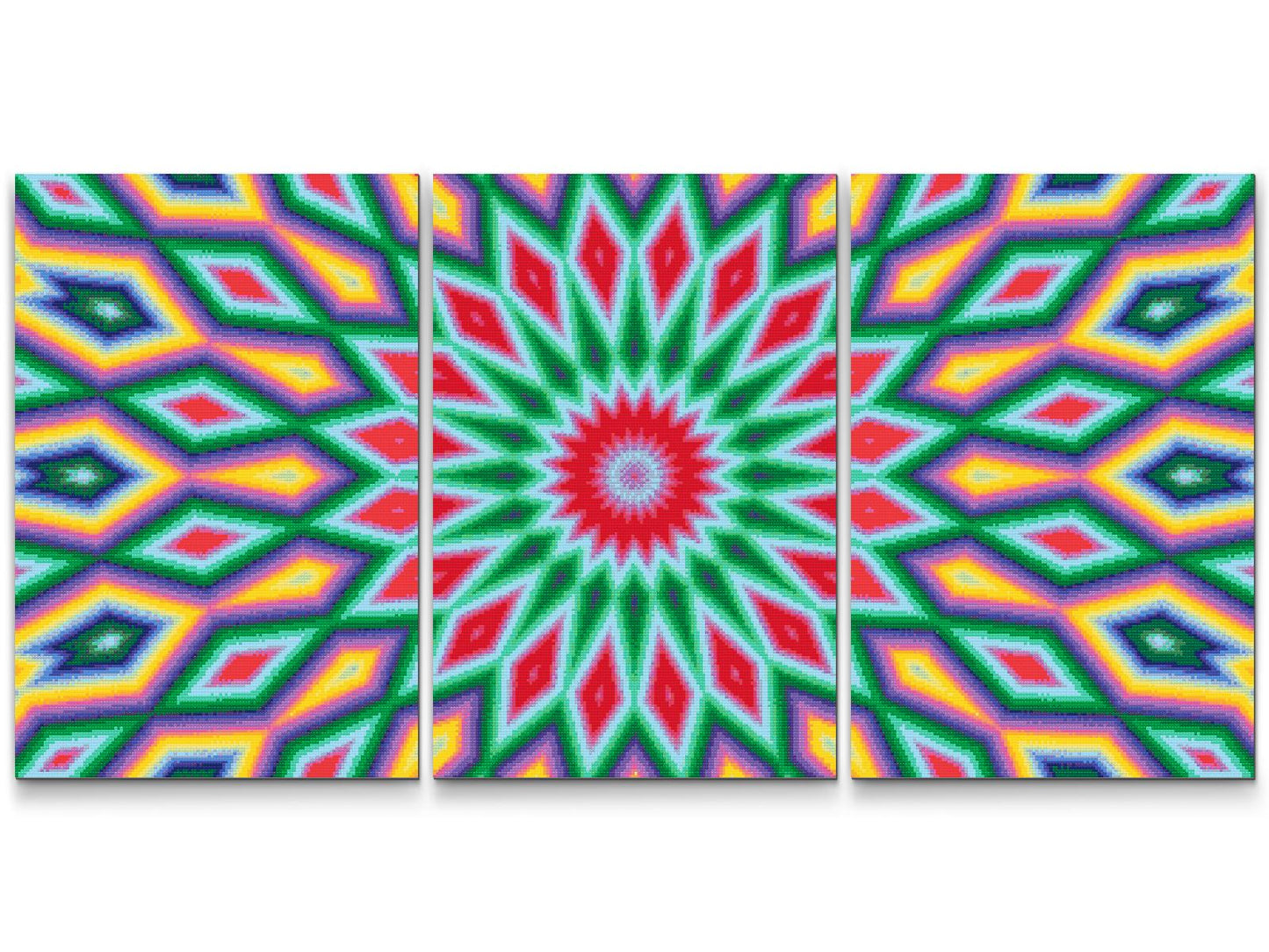 Diamond Painting - Farvet tekstur 7 (sæt af 3)