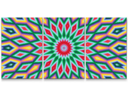 Diamond Painting - Farvet tekstur 7 (sæt af 3)