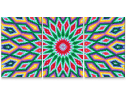 Diamond Painting - Farvet tekstur 7 (sæt af 3)