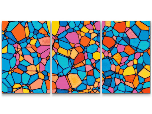 Diamond Painting - Farvet tekstur 5 (sæt af 3)