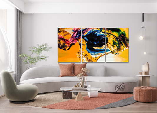 Diamond Painting - Farvet tekstur 2 (sæt af 3)