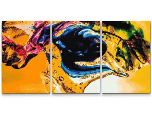Diamond Painting - Farvet tekstur 2 (sæt af 3)