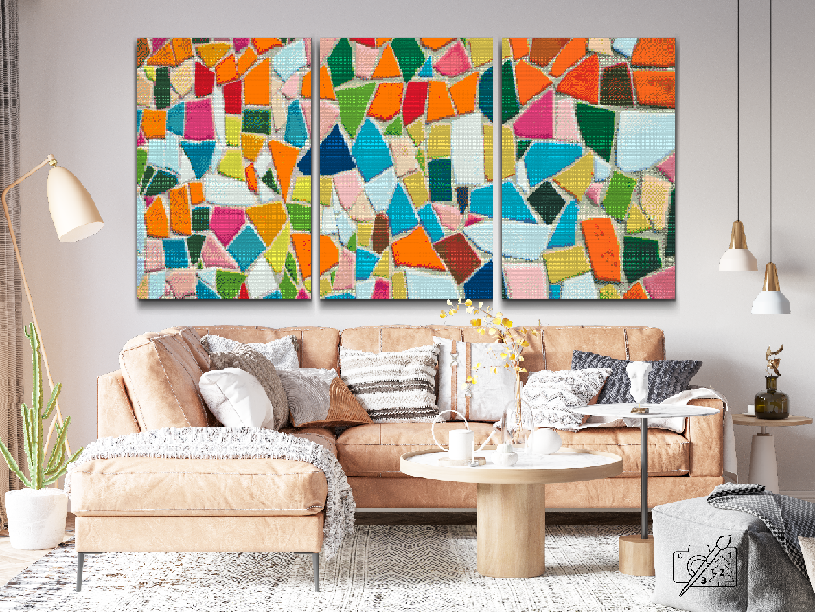 Diamond Painting - Farvede sten (sæt af 3)