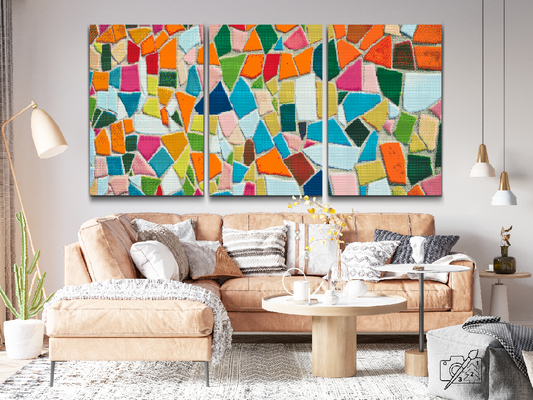 Diamond Painting - Farvede sten (sæt af 3)