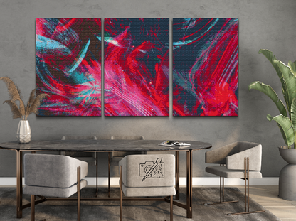 Diamond Painting - Abstrakt baggrund (sæt af 3)