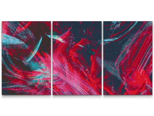Diamond Painting - Abstrakt baggrund (sæt af 3)