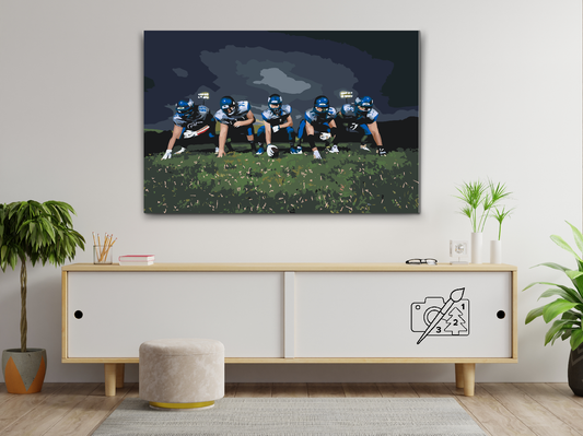 Paint by Numbers - Amerikansk fodbold