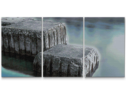 Diamond Painting - Stones on the Water (sæt af 3)