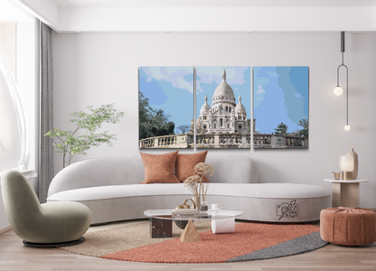 Paint by Numbers - Sacre Coeur (sæt af 3)
