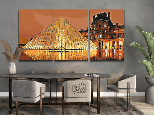 Paint by Numbers - Louvre (sæt af 3)