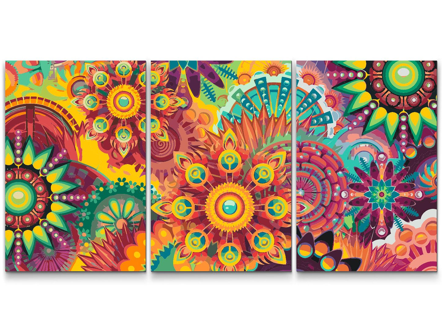 Paint by Numbers - Colorful Mandala (sæt af 3)