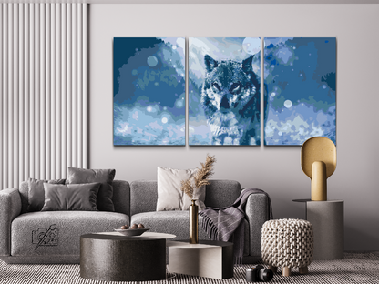 Paint by Numbers - Winter Wolf (sæt af 3)