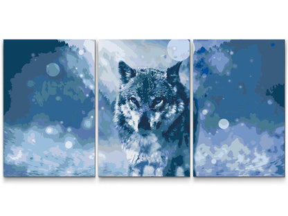 Paint by Numbers - Winter Wolf (sæt af 3)