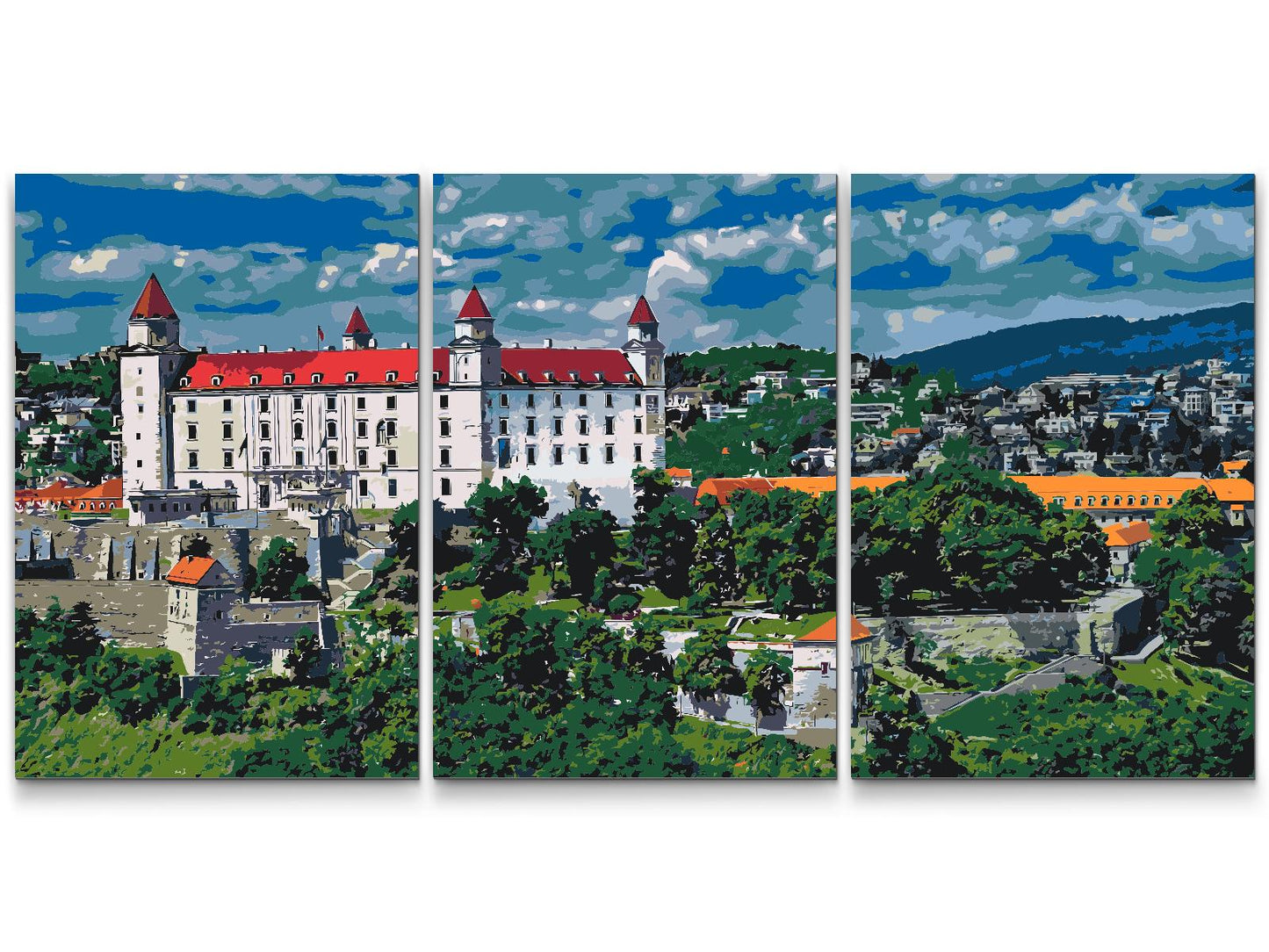 Paint by Numbers - Bratislava Slot (sæt af 3)