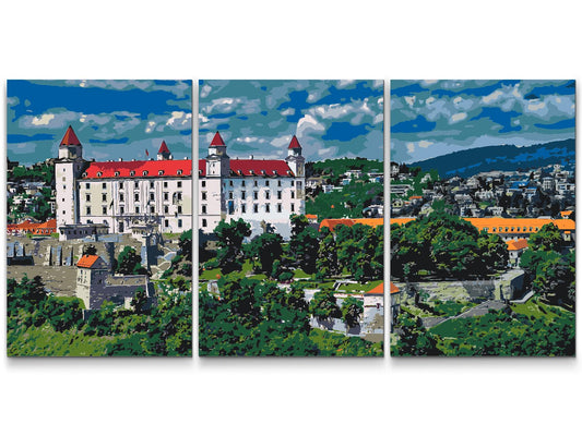 Paint by Numbers - Bratislava Slot (sæt af 3)