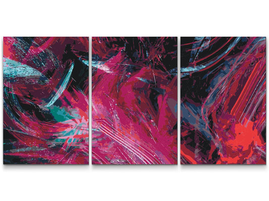 Paint by Numbers - Abstrakt baggrund (sæt af 3)