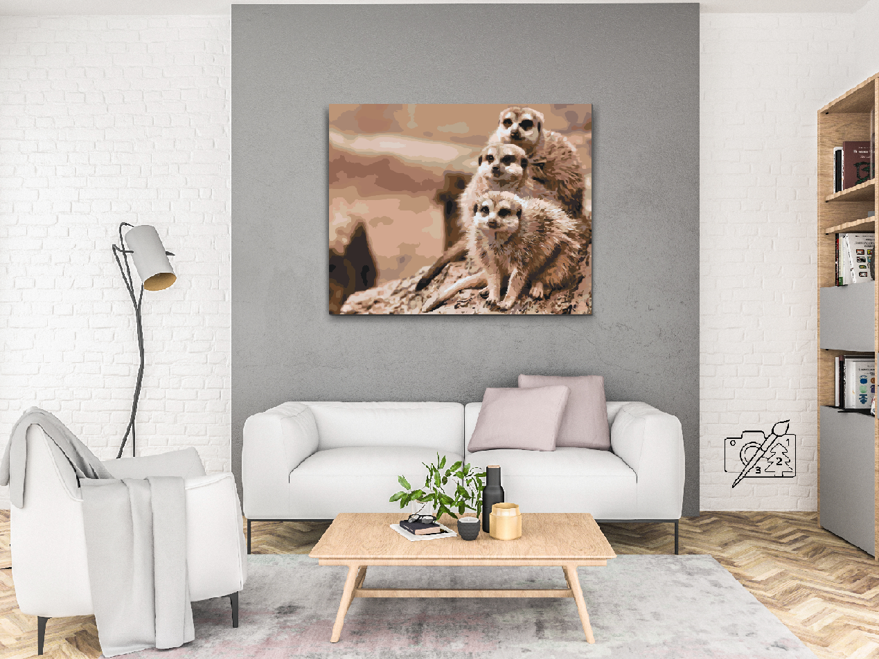 Paint by Numbers - Safari Surikater
