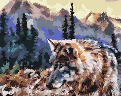 Paint by Numbers - Ulv i naturen