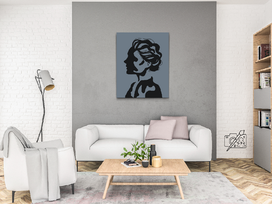 Paint by Numbers - Silhuet af en kvinde 2