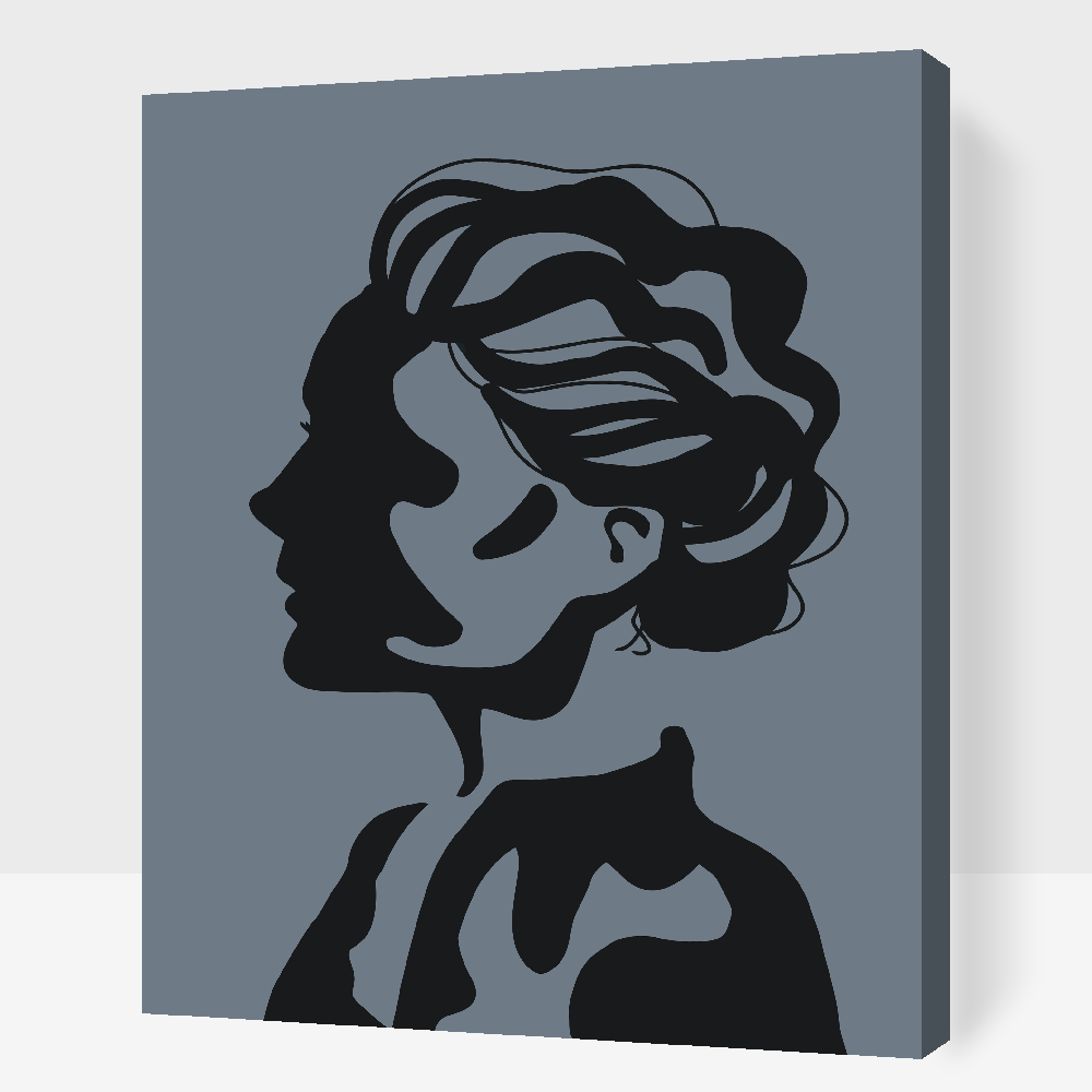 Paint by Numbers - Silhuet af en kvinde 2