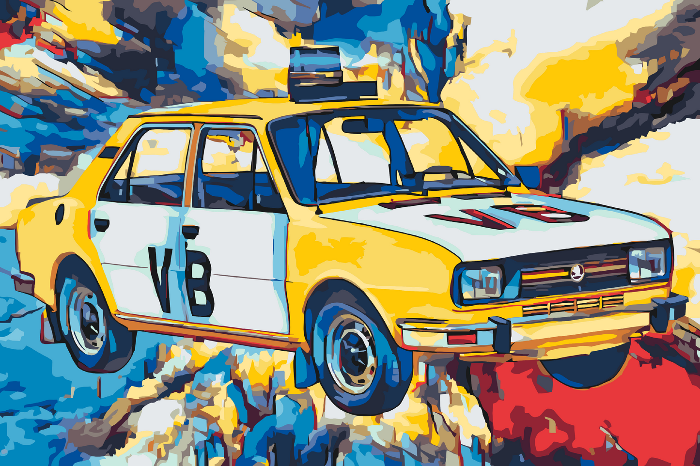 Paint by Numbers - Škoda 120