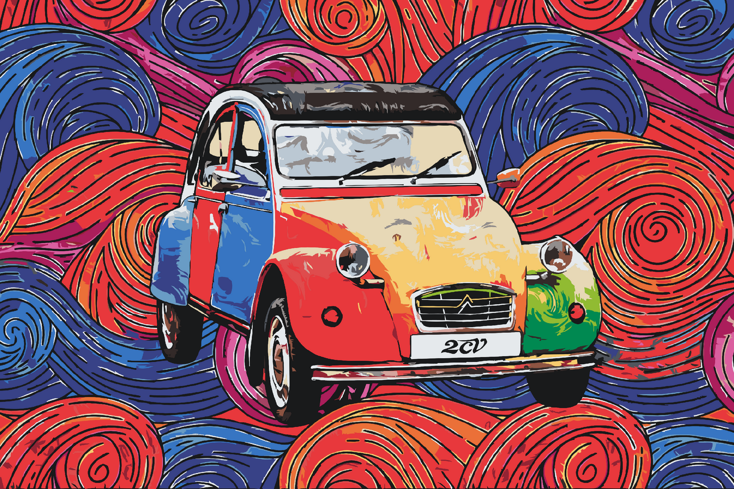 Paint by Numbers - Citroën 2CV
