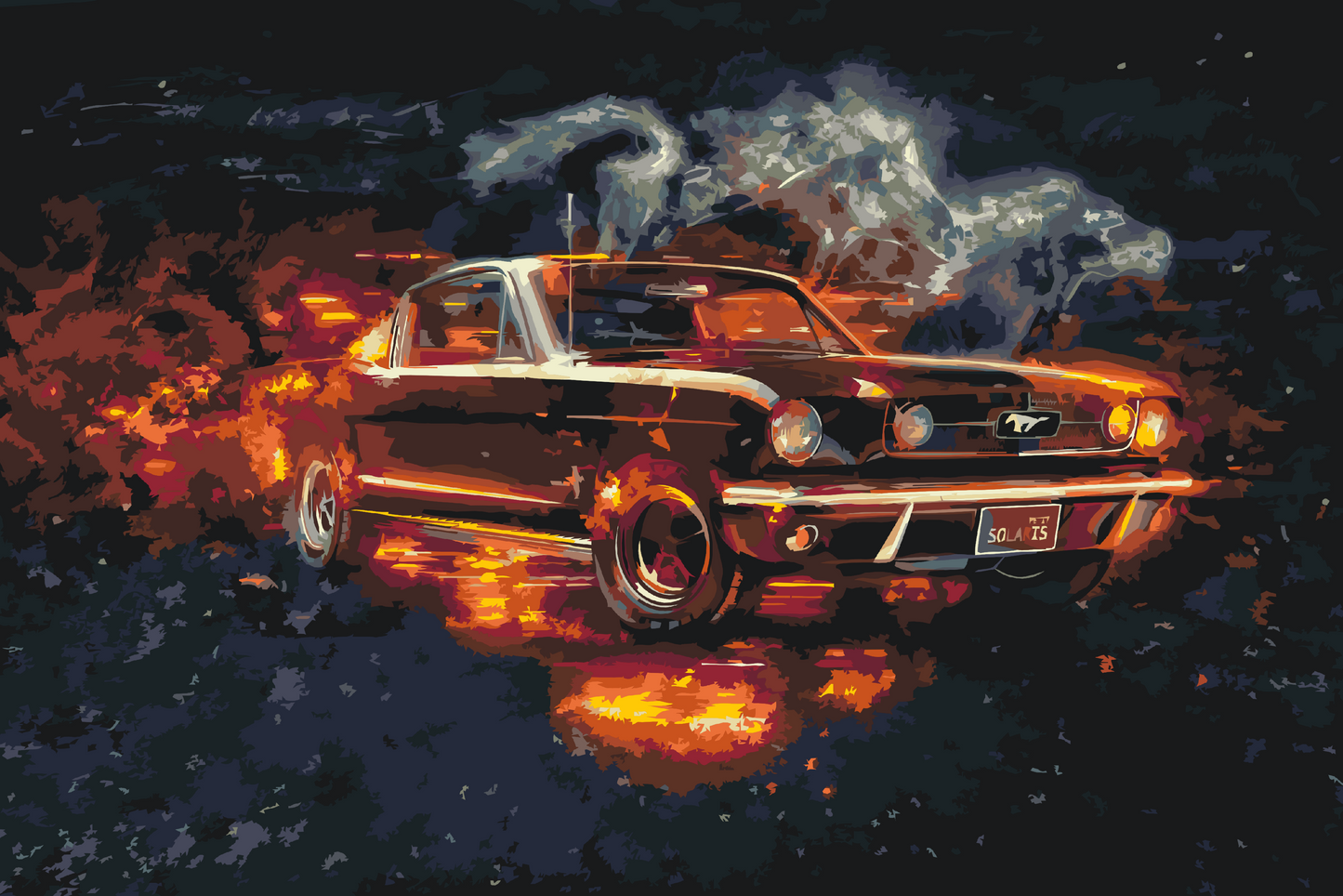 Paint by Numbers - Mustang