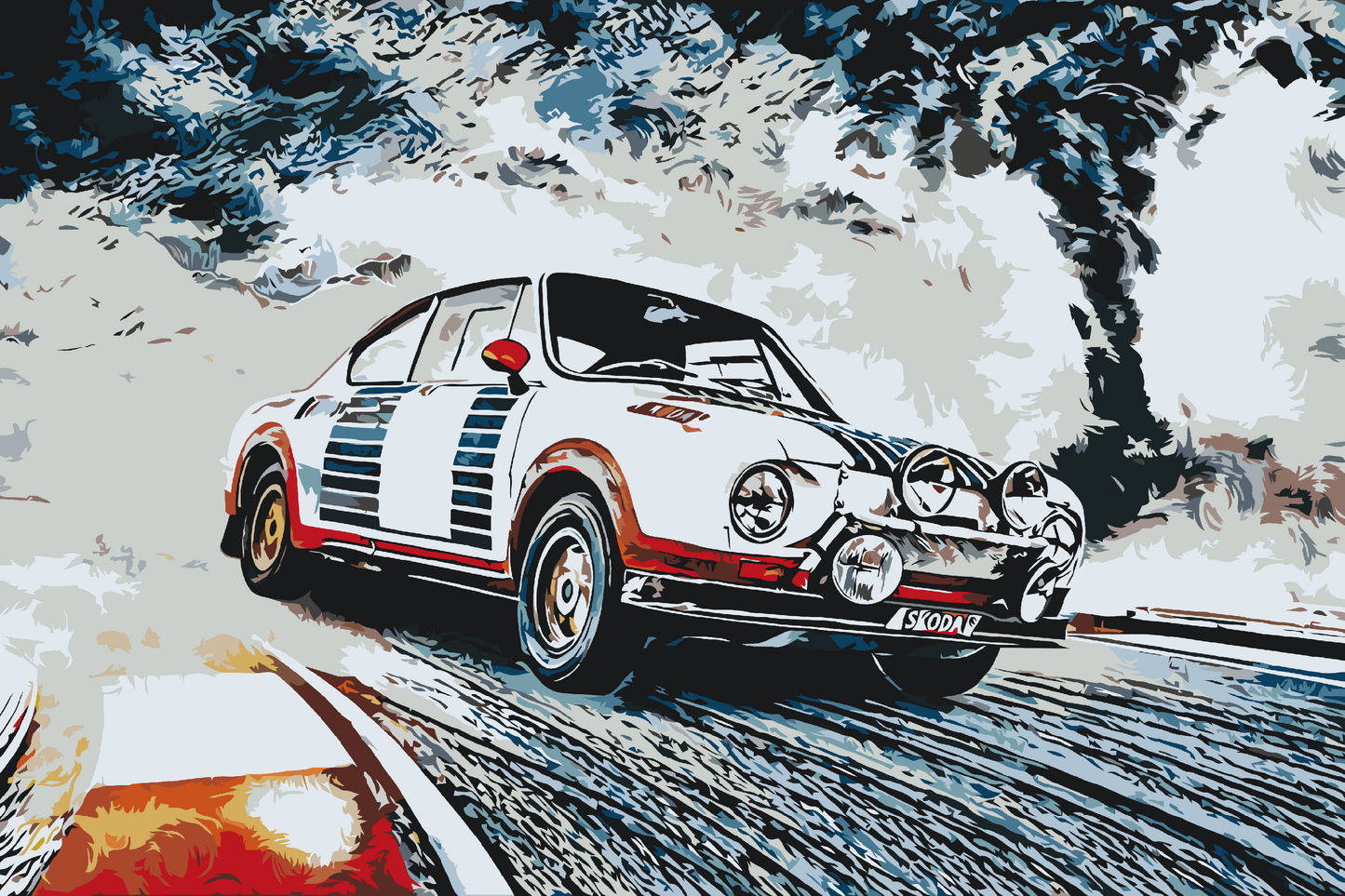 Paint by Numbers - Škoda 130
