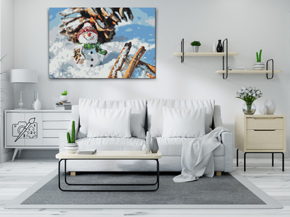 Paint by Numbers - Smilende Snemand