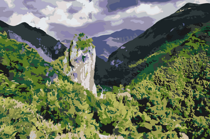 Paint by Numbers - Orsomarso, Calabrien