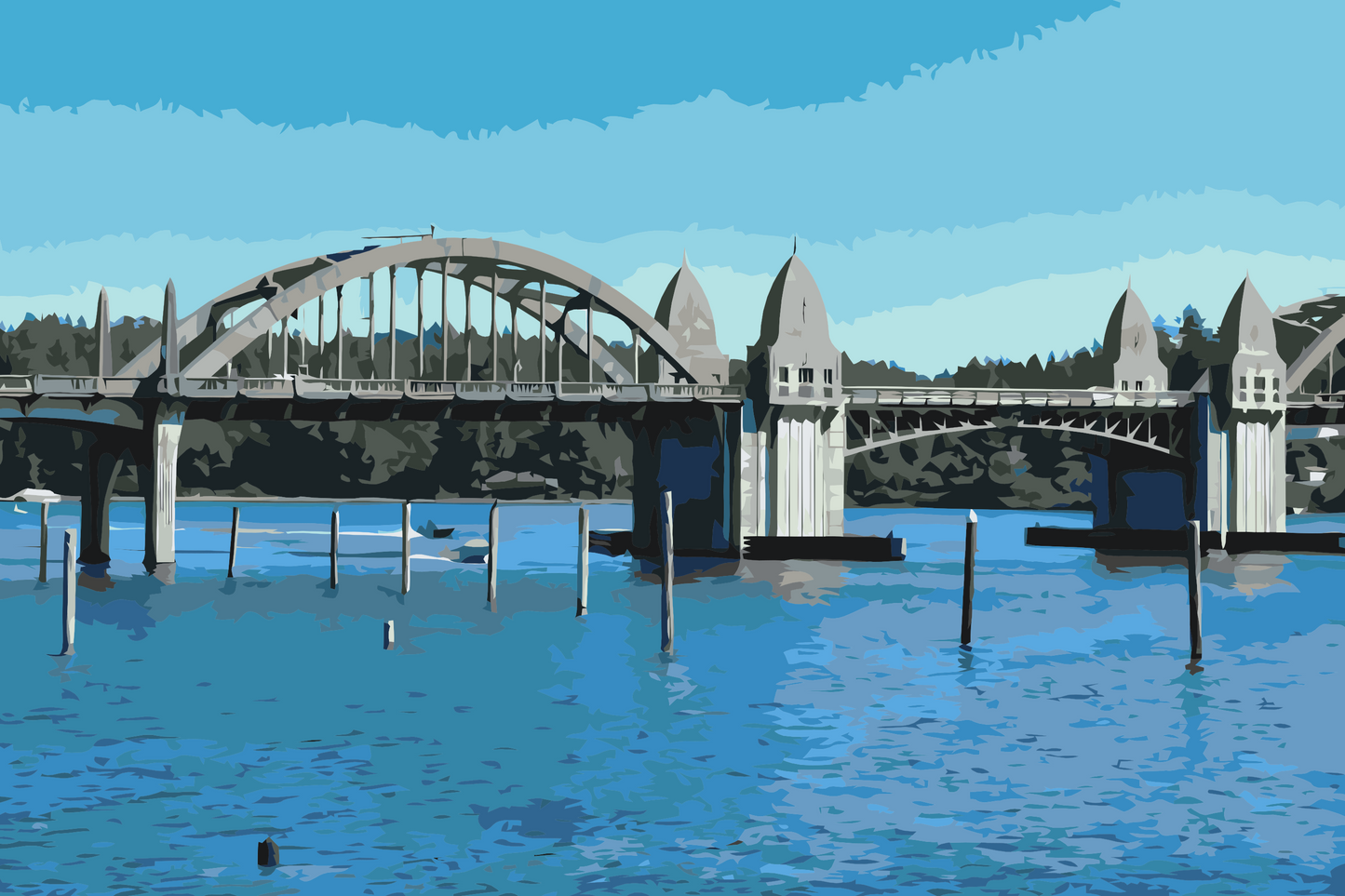 Paint by Numbers - Siuslaw-flodbroen