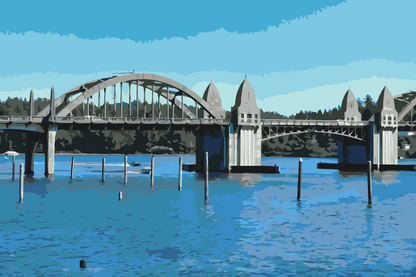 Paint by Numbers - Siuslaw-flodbroen