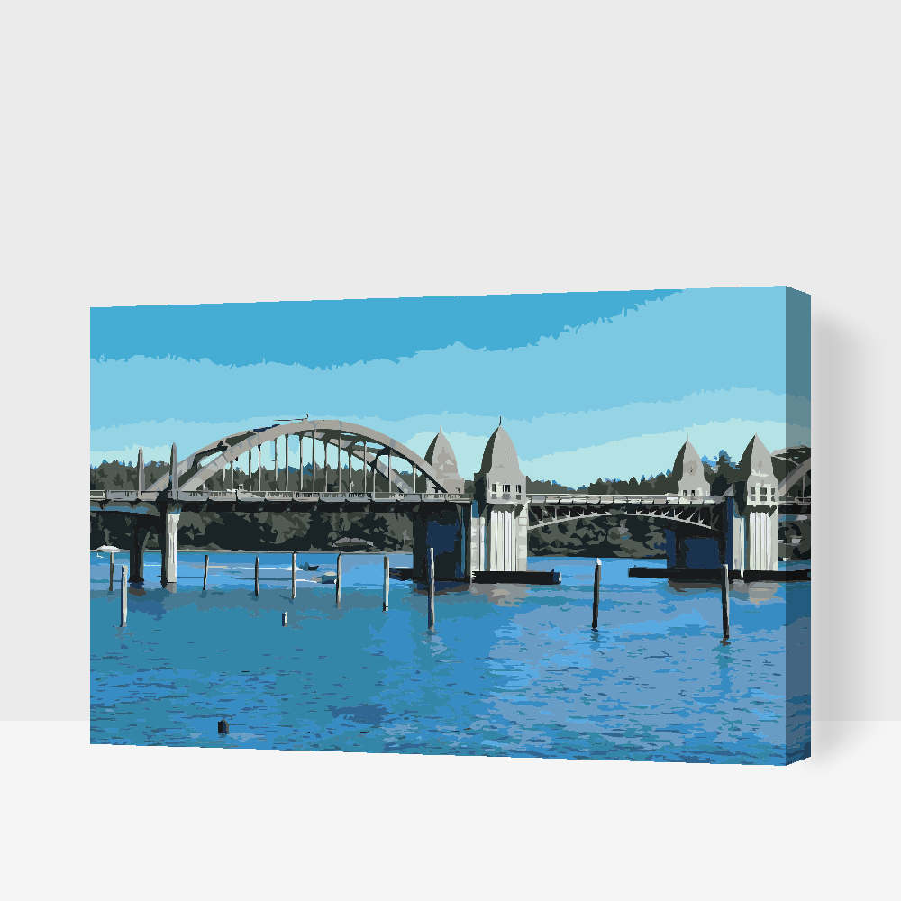 Paint by Numbers - Siuslaw-flodbroen
