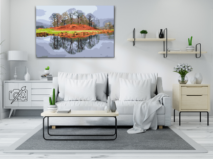 Paint by Numbers - Lake District Cumbria, Storbritannien
