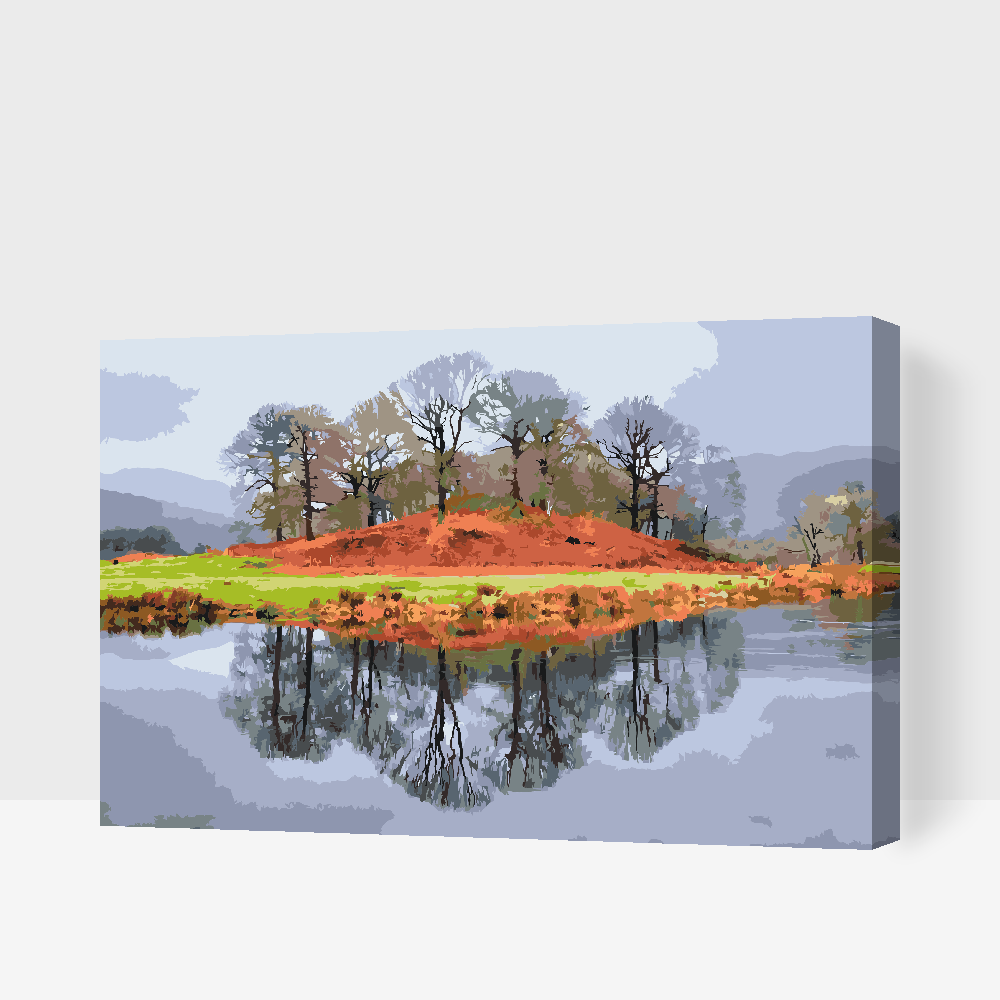 Paint by Numbers - Lake District Cumbria, Storbritannien