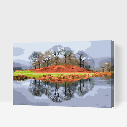 Paint by Numbers - Lake District Cumbria, Storbritannien
