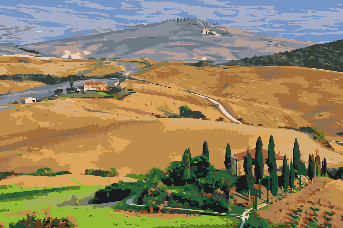 Paint by Numbers - Toscana, Italien