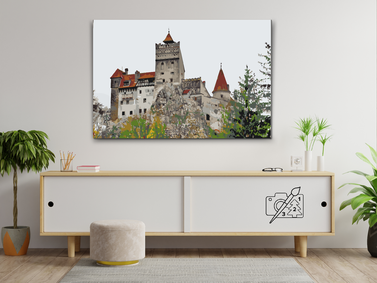 Paint by Numbers - Castle Bran, Rumænien