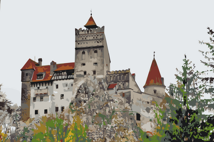 Paint by Numbers - Castle Bran, Rumænien
