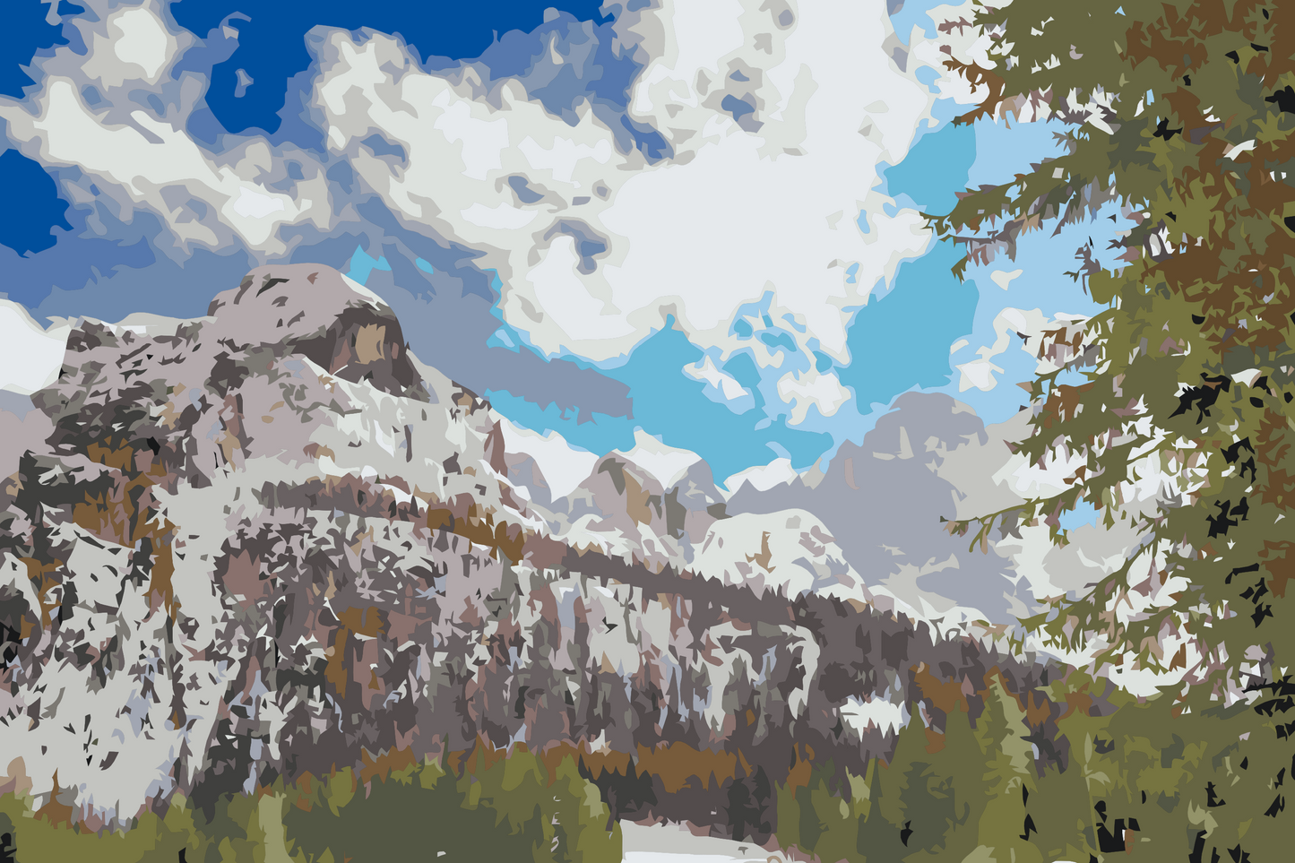 Paint by Numbers - Monte Civetta, Dolomitterne 2